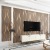 Striped 3D Non-Woven Wallpaper Brush Glue Bedroom Cozy Living Room Background Wall Home Shop Engineering Non-Self-Adhesive Wallpaper