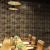 Chinese Simulation 3D Imitation Bamboo Bamboo Mat Pattern Wallpaper Rattan and Straw Woven Hotel Ceiling Ceiling Engineering PVC Wallpaper