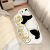 Cartoon Cat Bedside Blanket Bedroom Children's Room Balcony Bay Window Special-Shaped Carpet Thickened Fleece Mat Cute Floor Mat