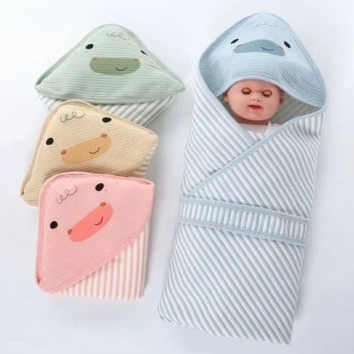 Colored Cotton Straight Jacquard Hat Head Printed Calf Baby's Blanket