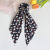 Floral Classic Style French Style Bow Hair Rope Fabric Large Intestine Hair Ring Korean Long Streamer Head Rope Elegant Hair Accessories