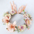 Bridal Artificial Flower Ring Mori Female Rose Headband Orange Flannel Headdress Flower Hawaii Beach Photo Accessories
