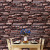 Retro 3D Brick Pattern Wallpaper Brick Stone Art Stone Restaurant Snack Hotel Background Wall Wallpaper Non-Self-Adhesive