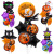 Cross-Border New Halloween Five-Piece Ghost Spider Aluminum Balloon Wholesale Party Gathering Decorations Arrangement