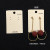 Korean Style Earrings Packaging Plastic Cardboard DIY Accessories Earrings Card PVC Earrings Hanging Card S925 Back Hook