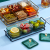 Fruit Plate Creative Living Room Dried Fruit Tray Plastic Compartment Tray Nordic Snack Dish KTV Snack Dish Bar Plate