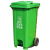 120 L Pedal Four-Color Sorting Trash Bin Trailer Sanitation Plastic Trash Can Outdoor Street Property Trash Can