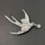 European and American New Elegant Swallow Full Diamond Painting Oil Brooch Creative All-Match Animal Breastpin Factory Direct Supply Wholesale