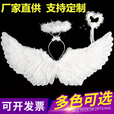 Factory Direct Supply Children Adult Angel Feather Wings Props Stage 61 Halloween Wings Props Wholesale