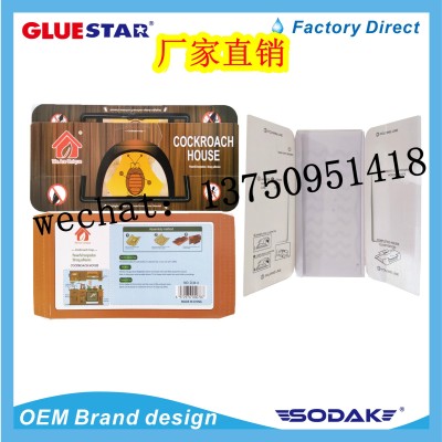 WE ARE UNIQUE Hot Sell Cockroach House Board Cockroach Glue Trap Cockroach Glue House