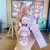 Cartoon Bubble Cute Princess Girlfriends Handbag Pendant Couple PVC Key Ring Pendants Doll Keychain Wholesale