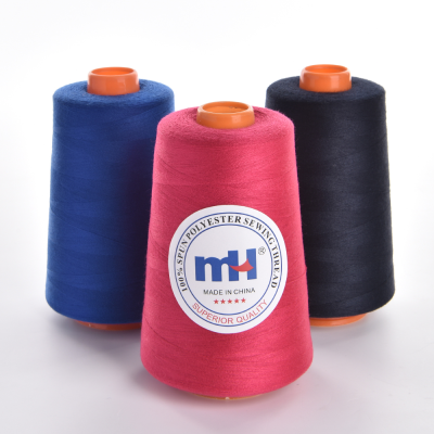 Hilo de coser 40/2 3000y 5000y Sewing Thread 100% Polyester Machine Sewing Thread Factory Wholesale