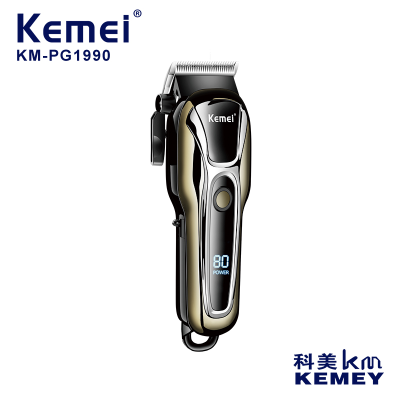 Cross-Border Factory Direct Supply Electric Clippers Komei KM-PG1990 New Hair Scissors Carving Scissors Oil Head Hair Clipper