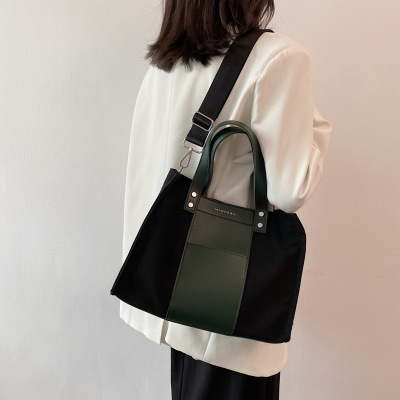 Women's Handbag Factory Wholesale New Korean Style Simple Shoulder Bag Fashion Commuter Trend Large Capacity Totes