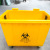 660 L Outdoor Large Plastic Trash Can Large Capacity Sanitation Wheeled Trolley Trash Can 1100L Customization