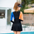 Long Sleeve Swimsuit Skirt One-Piece Two-Piece Suit Swimsuit with Chest Pad Wireless Cup Ladies Hot Spring Swimsuit