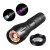 Dual Light Source Zoom Flashlight T6 Black Light Bulb 395nm Fake Currency Detection UV Ultraviolet Scorpion Lamp Fluoresce Detector