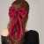 Ribbon Red Big Bow Hairpin Female Back Head Internet Celebrity New Hair Pin Black Spring Elegant Headdress Wholesale