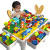 Children's Building Block Table Large Compatible LEGO Assembled Educational Toys Male 3-6 Years Old Baby 5 Multifunctional Game Table