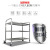 Stainless Steel Dining Car Three-Story Stainless Steel Dining Car Trolley Drinks Trolley Bowl-Receiving Cart Delivery Dining Car Restaurant