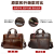  Business Men's Briefcase Men's Real-Leather Bag Portfolio 14-Inch Computer Bag Men's Portable One-Shoulder Men
