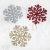 Christmas Tree Decorations Pendant 11.5cm 3/Pack Gold Powder Snowflake Dusting Powder Six Colors Optional Foreign Trade Cross-Border