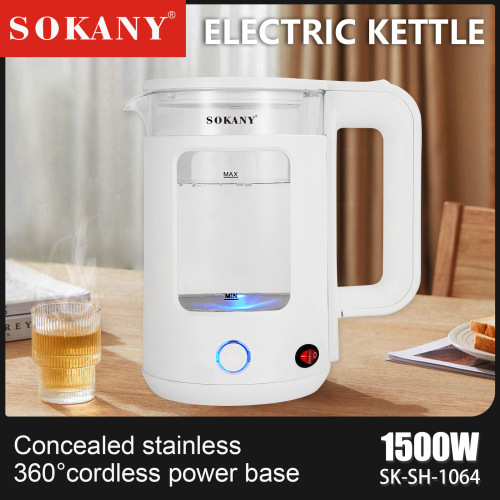cross-border foreign trade sokany1064 electric kettle 2.2l household kettle fast boiling water insulation constant temperature kettle