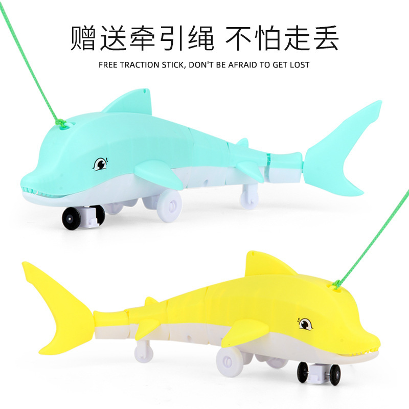 Night Market Stall Toys Boy Universal Music Luminous Fiber Rope Dolphin Toy Square Electric toy Baby