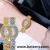 Trendy Fashion Diamond Bracelet Women's Watch Light Luxury Oval Rhinestone Women's Bracelet Steel Watch Korean Style Quartz Watch