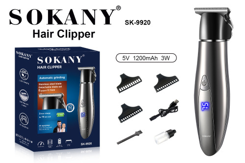 Sokany9920 Electric Hair Clipper Electric Clipper Rechargeable Household Electrical Hair Cutter Adult Children Razor