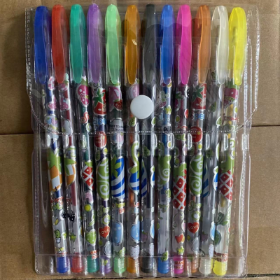 12 Colors Glitter Pen 12 Colors Glitter Color Gel Pen