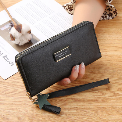 Cross-Border Wholesale Wallet for Women Long New Style Simple Zipper Fashion Korean Style Multi-Functional Hand All-Matching Wallet Fashion