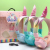 Unicorn Cartoon Graffiti BK-681 Headset Bluetooth Headset Card FM Multifunctional Folding Headset