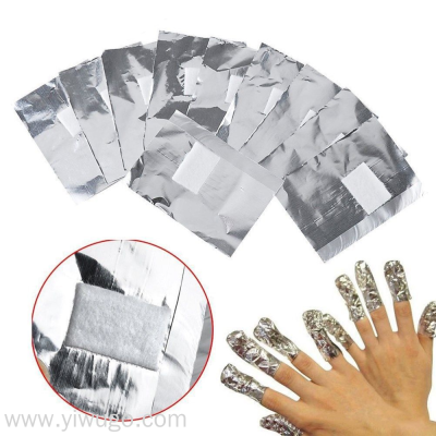 Manicure Implement Glue Tin Foil Nail Foil Nail Remover Foil Tape Cotton Block Fingernail Varnish Removal Foil Tin Foil