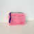 Plush Coin Purse Mini Makeup Storage Small Bag Contrast Color Bags Hanging with Ropes Solid Color Lipstick Earphone Ins