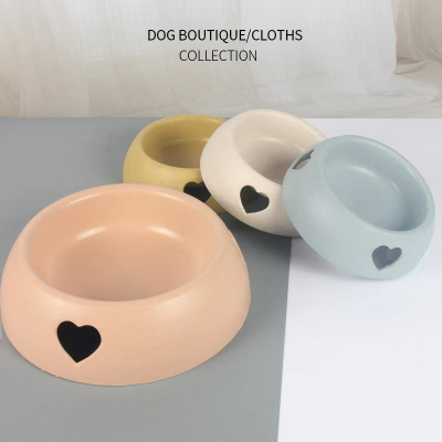 Hot Selling Plastic Love Single Bowl Pet Supplies Dog Bowl Rice Bowl Pet Bowl Cat Food Holder in Stock Wholesale
