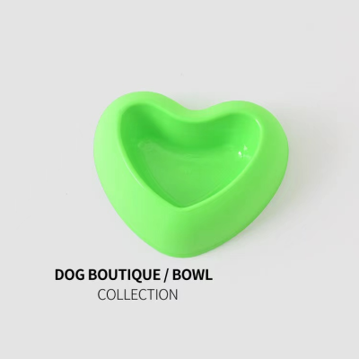 Factory Wholesale New Pet Supplies Dog Love Bowl Dog Bowl Dog Rice Bowl Cat Plastic Single Bowl
