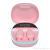 Macaron Color Wireless Bluetooth Headset 3D Surround Stereo Large Capacity Charging Bin Number Display Touch Key
