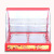 Red Arc Three-Layer Electric Heating Glass Heated Display Cabinet Food Egg Tart Thermal Insulation Display Cabinet Commercial Cake Counter