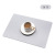 Nordic Style Pu Double-Sided Leather Placemat Table Insulation Mat Waterproof Oil-Proof Table Mat Pattern Printing Western-Style Placemat