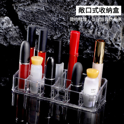 Transparent PS Cosmetics Desktop Dresser Finishing Box Storage Box Open Lipstick Canned Nail Storage Box