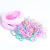Children's Hair Elastic Band Strong Pull Continuously Hair Band for Girls Disposable Rubber Band Zipper round Bag Stall Supply