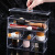 Transparent Three-Layer Combined Desktop Finishing Cosmetics Storage Box Large Capacity with Lid Makeup Eye Shadow Storage Box