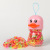 Cute Cartoon Big Mouth Duck Disposable Rubber Band Strong Pull Constantly Korean Children's Hair Band Baby Hair Elastic Band