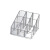 Transparent Powder Lipstick Perfume Storage Box Cosmetics Display Rack Grid Nail Polish Powder Blush Finishing Rack