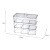 Transparent Three-Layer Combined Desktop Finishing Cosmetics Storage Box Large Capacity with Lid Makeup Eye Shadow Storage Box