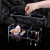 Woxingwo Transparent Jewelry Box Cosmetic Box Girl Style Harajuku Style Skin Care Makeup Cotton Puff Tool Box