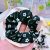 Classic Style Black and White M Large Intestine Ring Elegant Hair Rope Hair Band for Bun Haircut Letter Headdress Korean Style Simple Hair Accessories