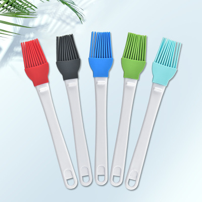 Factory Wholesale Silicone Brush Split Non-Lint Barbecue Seasoning Brush Baking Brush Silicone Barbecue Oil Brush