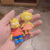 Simpsons Key Chain Cute Couple Car Trinkets Key Pendants Cartoon Bag Pendant Key Ring